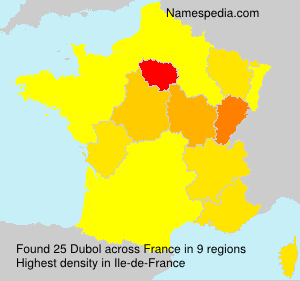 Surname Dubol in France Surname Dubol in France
