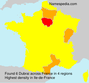 Surname Dubrai in France Surname Dubrai in France