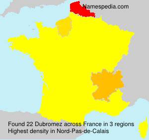Surname Dubromez in France Surname Dubromez in France