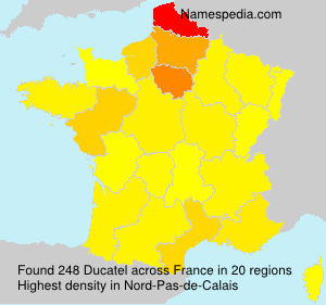 Surname Ducatel in France Surname Ducatel in France