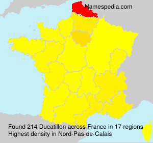 Surname Ducatillon in France Surname Ducatillon in France
