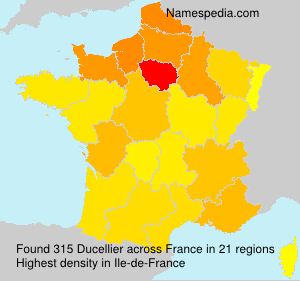 Surname Ducellier in France Surname Ducellier in France