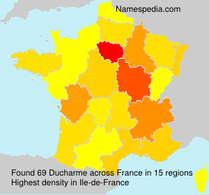 Surname Ducharme in France Surname Ducharme in France