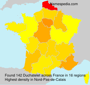 Surname Duchatelet in France Surname Duchatelet in France