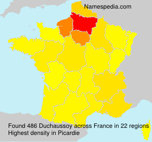 Surname Duchaussoy in France Surname Duchaussoy in France