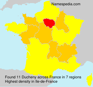 Surname Ducheny in France Surname Ducheny in France