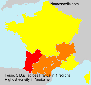 Surname Duci in France Surname Duci in France