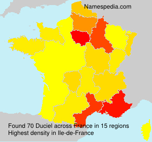 Surname Duciel in France Surname Duciel in France