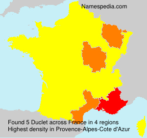 Surname Duclet in France Surname Duclet in France