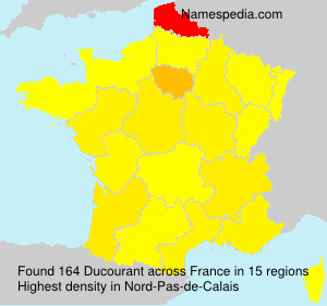 Surname Ducourant in France Surname Ducourant in France