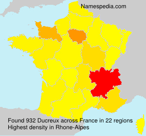 Surname Ducreux in France Surname Ducreux in France