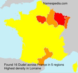 Surname Dudel in France Surname Dudel in France