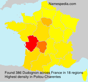 Surname Dudognon in France Surname Dudognon in France