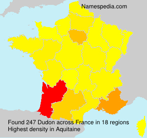 Surname Dudon in France Surname Dudon in France
