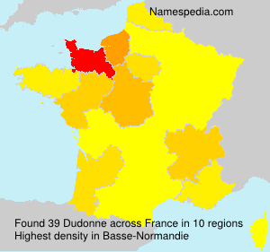 Surname Dudonne in France Surname Dudonne in France
