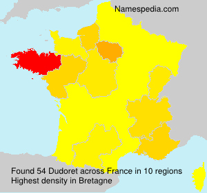 Surname Dudoret in France Surname Dudoret in France