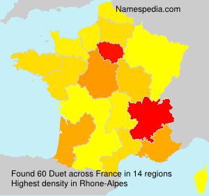 Surname Duet in France Surname Duet in France
