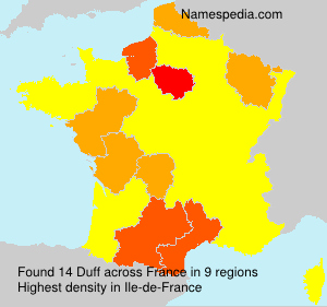 Surname Duff in France Surname Duff in France