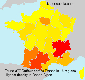 Surname Duffour in France Surname Duffour in France