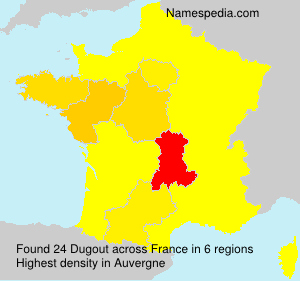 Surname Dugout in France Surname Dugout in France