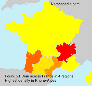 Surname Duin in France Surname Duin in France