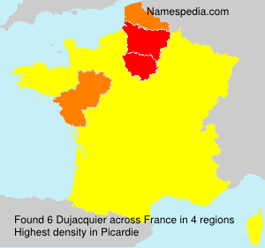 Surname Dujacquier in France Surname Dujacquier in France