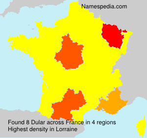 Surname Dular in France Surname Dular in France