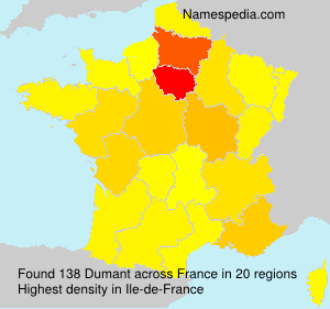 Surname Dumant in France Surname Dumant in France