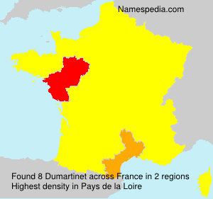 Surname Dumartinet in France Surname Dumartinet in France