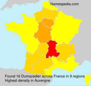 Surname Dumazedier in France Surname Dumazedier in France