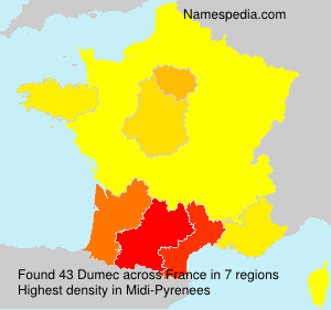 Surname Dumec in France Surname Dumec in France