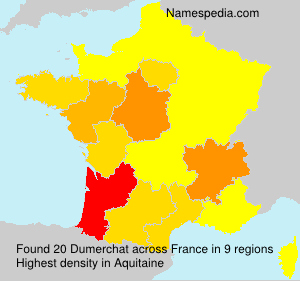Surname Dumerchat in France Surname Dumerchat in France