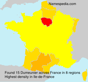 Surname Dumeunier in France Surname Dumeunier in France