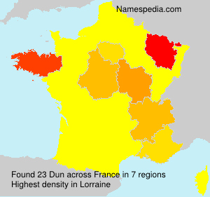 Surname Dun in France