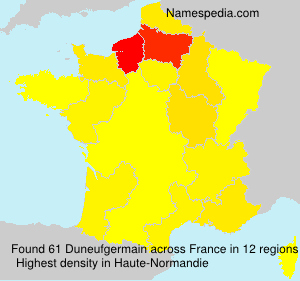 Surname Duneufgermain in France Surname Duneufgermain in France