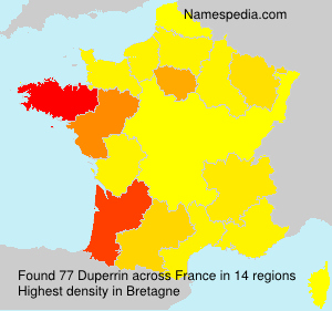 Surname Duperrin in France Surname Duperrin in France