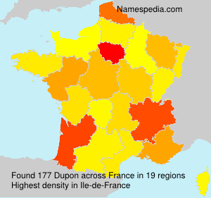 Surname Dupon in France Surname Dupon in France