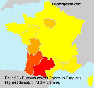 Surname Dupouts in France Surname Dupouts in France