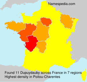 Surname Dupuydauby in France Surname Dupuydauby in France