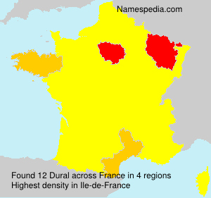 Surname Dural in France Surname Dural in France
