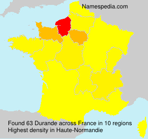Surname Durande in France