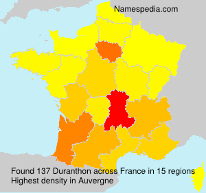 Surname Duranthon in France Surname Duranthon in France