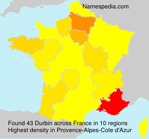 Surname Durbin in France Surname Durbin in France