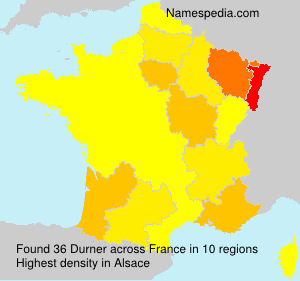 Surname Durner in France Surname Durner in France