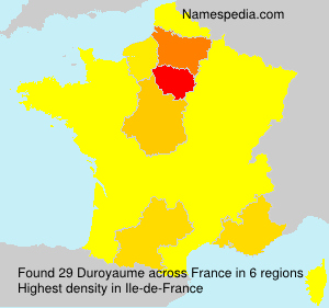 Surname Duroyaume in France Surname Duroyaume in France