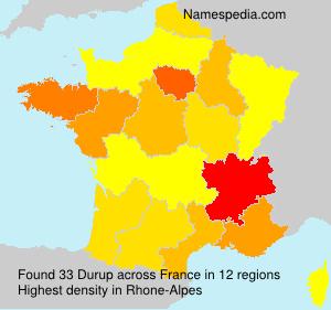 Surname Durup in France Surname Durup in France