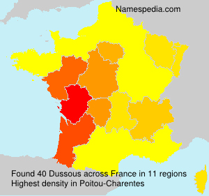 Surname Dussous in France Surname Dussous in France