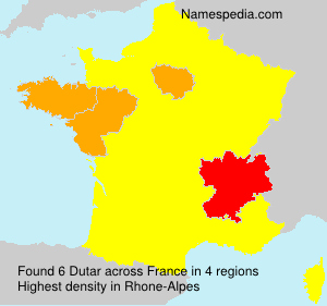 Surname Dutar in France