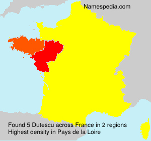 Surname Dutescu in France Surname Dutescu in France
