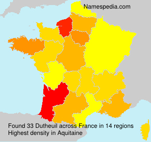 Surname Dutheuil in France Surname Dutheuil in France